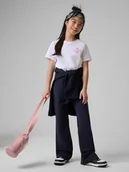 Koszulki dla dziewczynek - 4F T-shirt regular z nadrukiem dziewczęcy - biały 164 (13-14 lat) - miniaturka - grafika 1