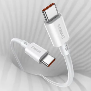 Baseus Superior kabel przewód USB Typ C - USB Typ C szybkie ładowanie Quick Charge / Power Delivery / FCP 100W 5A 20V 1m biały (CATYS-B02) - Kable USB - miniaturka - grafika 12