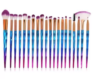 ZESTAW PĘDZLI do Makijażu w Stylu Unicorn Jednorożec MAKEUP AG798 - Pędzle do makijażu - miniaturka - grafika 1