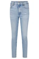 Spodnie damskie - BOSS Damskie spodnie jeansowe, turkusowy/aqua, 26 - miniaturka - grafika 1