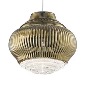 Lampy sufitowe - Lampa wisząca Bonnie 130 cm stare złoto metallic - miniaturka - grafika 1