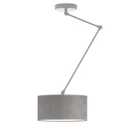 Lampy sufitowe - Szara lampa sufitowa z przegubami NEWA VELUR - miniaturka - grafika 1