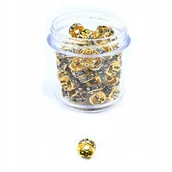 Półfabrykaty do biżuterii - Koraliki Metalowe Przekładki Z Kryształkami 100Szt - miniaturka - grafika 1