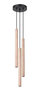 Drewniana industrialna lampa wisząca tuby - A379 W3-W79 - Lampy sufitowe - miniaturka - grafika 1
