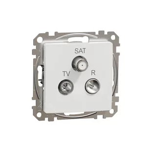 Sedna Design, Gniazdo R/TV/SAT końcowe (4dB), białe, Schneider - Gniazdka elektryczne - miniaturka - grafika 1