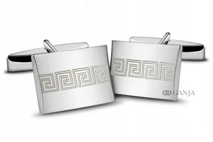 Spinki srebrne do mankietów 925 rodowane SP23 ŚLUB - Spinki do mankietów i krawatów Spinki srebrne do mankietów 925 rodowane SP23 ŚLUB - Spinki do mankietów i krawatów - miniaturka - grafika 1