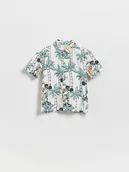 Bluzki dla niemowląt - Reserved - Koszula Mickey Mouse - złamana biel - miniaturka - grafika 1