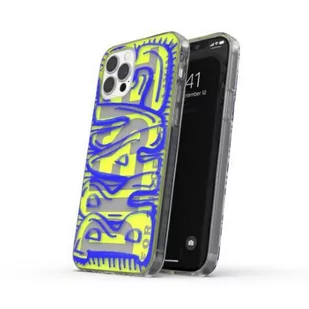 Etui Diesel Snap Case Clear AOP do iPhone 12/12 Pro niebiesko-limonkowy/blue-lime 42564 - Etui i futerały do telefonów - miniaturka - grafika 1