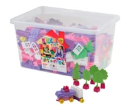 Klocki - Klocki KONSTRUKCYJNE pojemniku dla dziewczynki 700 ELEMENTÓW PRODUKT POLSKI - miniaturka - grafika 1