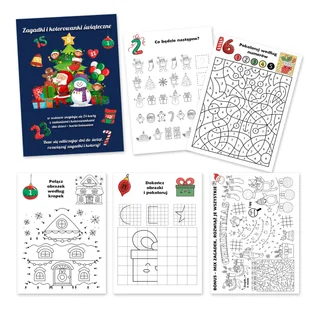 Kalendarz Adwentowy zadania łamigłówki zagadki kolorowanki świąteczne - Ozdoby bożonarodzeniowe - miniaturka - grafika 1
