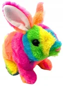 Zabawki interaktywne dla dzieci - Króliczek królik na baterie chodzący z dźwiękiem zwierzątko słodki kolorowy - miniaturka - grafika 1