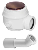 Korki do umywalek - Syfon brodzikowo-wannowy klik-klak Omnires WB01XORB miedź antyczna - miniaturka - grafika 1