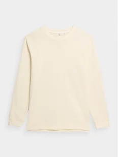 Outhorn Longsleeve OTHAW23TLONM183 Écru Regular Fit - Koszulki męskie - miniaturka - grafika 1