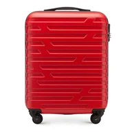 Walizki - Walizka kabinowa z ABS-u w geometryczny deseń - miniaturka - grafika 1