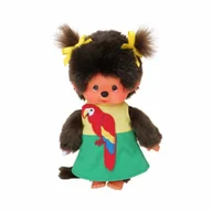 Maskotki i pluszaki - Monchhichi - Pluszowa małpka 20cm, parrot girl - miniaturka - grafika 1