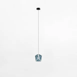 Lama wisząca LED z niebieskim kloszem MD3350-1BL/B z serii COLORE - Lampy sufitowe - miniaturka - grafika 1