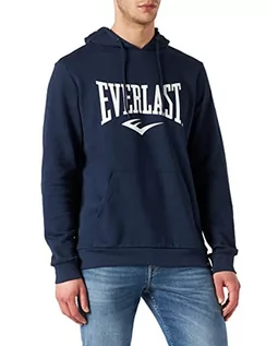 Bluzy męskie - Męska bluza z kapturem Everlast Taylor Sports Skate, granatowa, XXL - grafika 1