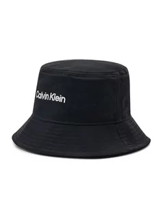 Czapki męskie - Calvin Klein Jeans Kapelusz Double Line Embro Bucket K50K508736 Czarny - grafika 1