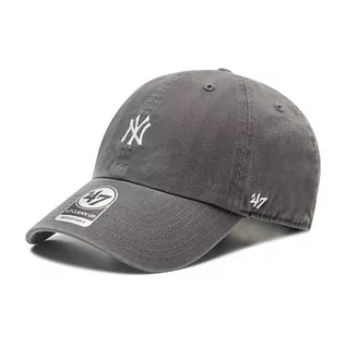 Czapki damskie - New York Czapka z daszkiem 47 BRAND - Mlb Yankees Base Runner 47 Clean Up B-BSRNR17GWS-CC Charcoal - grafika 1