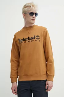 Bluzy męskie - Timberland bluza męska kolor brązowy z aplikacją TB0A2FEQP471 - grafika 1