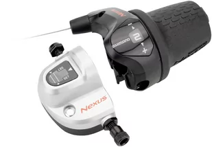Shimano Shimano Nexus SL-3S42 Manetka obrotowa 3-rz. Right Long Grip, black 2020 Klamkomanetki prawe E-SL3S42EALS - Części rowerowe - miniaturka - grafika 1