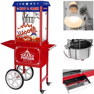 Royal Catering Maszyna do popcornu RCPW-16.1 z wózkiem 1600W RCPW-16.1 RCPW-16.1 - Inne urządzenia gastronomiczne - miniaturka - grafika 1