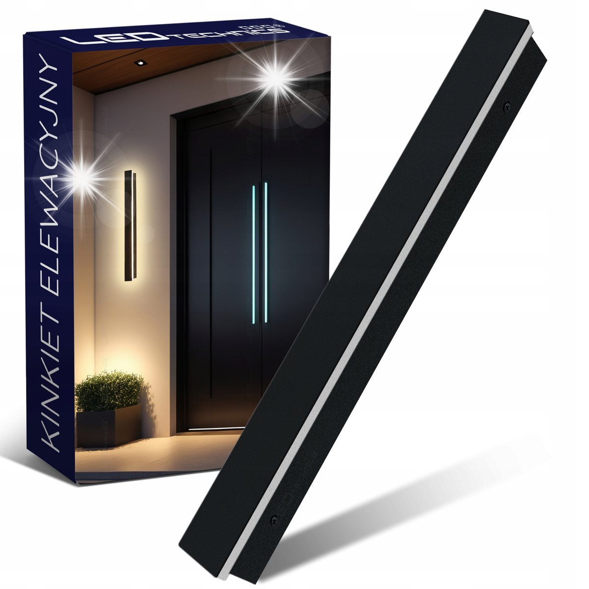 Lampa Elewacyjna Ścienna 18W LED CCD Kinkiet Zewnętrzny Ogrodowy IP65 60cm