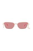Okulary przeciwsłoneczne - Emporio Armani okulary przeciwsłoneczne damskie kolor różowy - miniaturka - grafika 1