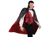 Dodatki do strojów karnawałowych - Kostium Peleryna Wampira dwustronna - 120 cm - 1 szt. - miniaturka - grafika 1