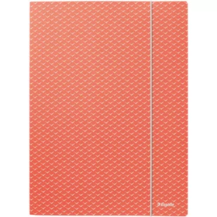 Teczka kartonowa z gumką Colour`Breeze A4 koralowa 628494 ESSELTE - Segregatory - miniaturka - grafika 1