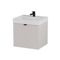 Szafki łazienkowe - Szafka łazienkowa pod umywalkę Krofam Harmo 50 cm szaro zielony mat 158-0001 - miniaturka - grafika 1