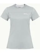Koszulki sportowe damskie - Jack Wolfskin Koszulka funkcyjna "Prelight Chill" w kolorze szarym - miniaturka - grafika 1