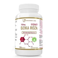 Witaminy i minerały dla sportowców - PROGRESS LABS PROGRESS LABS Dzika Róża Extract 750mg 120caps - miniaturka - grafika 1