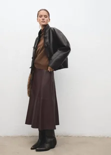 MANGO - Sweter z 100% kaszmiru z półgolfem tabaczkowy brąz - XL - Kobieta - Swetry damskie MANGO - Sweter z 100% kaszmiru z półgolfem tabaczkowy brąz - XL - Kobieta - Swetry damskie - miniaturka - grafika 1