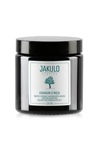 Świeca sojowa przeciw insektom - Geranium i Mięta 120ml / JAKULO - Świece - miniaturka - grafika 1