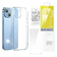 Akcesoria do smartwatchy - BASEUS ZESTAW OCHRONNY WYRZYMAŁE ETUI CASE I SZKŁO HARTOWANE IPHONE 14 PLUS - miniaturka - grafika 1