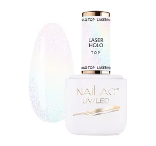 NaiLac Top hybrydowy Laser Holo Top 7ml - Lakiery hybrydowe - miniaturka - grafika 1