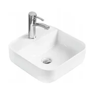 Umywalki - Mexen Silvia umywalka nablatowa 39 x 39 cm biała - 21863900 - miniaturka - grafika 1