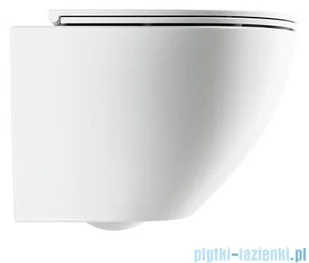 Omnires Ottawa Comfort miska WC wisząca + deska wolnoopadająca biały mat OTTAWACMWBM | - Kompakty WC - miniaturka - grafika 3