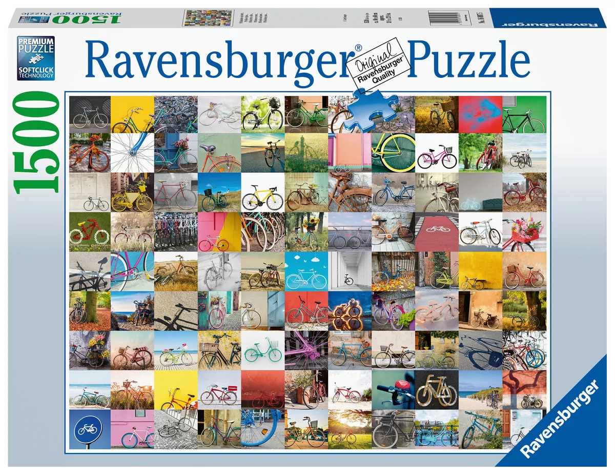 Ravensburger Puzzle 1500 elementów 99 Rowerów 4005556160075