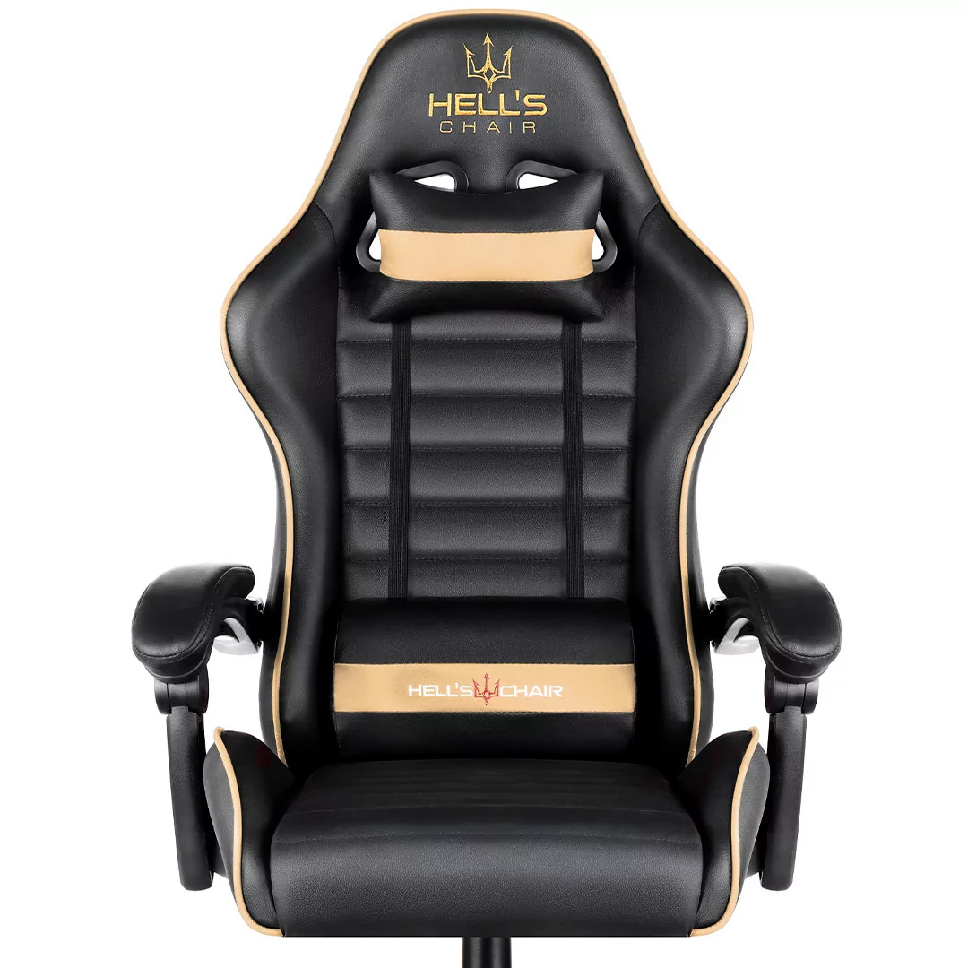 Fotel gamingowy Hell's Chair HC-1003 Plus Gold Złoty