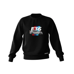 Czarna bluza BMW E36 illustration-3XL - Odzież do sportów motorowych - miniaturka - grafika 1