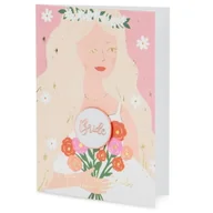 Kartki okolicznościowe i zaproszenia - KARTKA BRIDE PANNA MŁODA RÓŻOWA 15x10,5cm - miniaturka - grafika 1