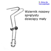 Akcesoria medyczne - Wziernik nosowy sprężysty dziecięcy mały 08-271 METECH - miniaturka - grafika 1