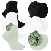 Skarpetki damskie - 3x Bawełniane Skarpety Skarpetki DAMSKIE 3 Pary MORAJ Glamour r. 38-41 - miniaturka - grafika 1