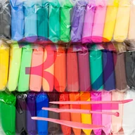 Zabawki sensoryczne - Piankolina 36 kolorów masa plastyczna - 32 szt. - miniaturka - grafika 1