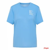Koszulki i topy damskie - Koszulka Damska Jack Wolfskin Vonnan Graphic Explore - Mid Blue - miniaturka - grafika 1