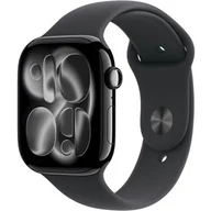 Smartwatch - Apple Watch 11 GPS 42mm z aluminium onyks pasek sportowy S/M Czarny - miniaturka - grafika 1