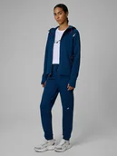 Spodnie sportowe damskie - 4F Spodnie dresowe joggery damskie - niebieskie XXL - miniaturka - grafika 1