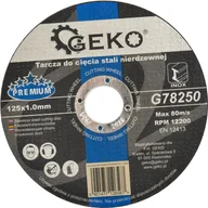 Tarcze do pił - Geko tarcza do cięcia stali nierdzewnej PREMIUM 125x1.0 G78250 - miniaturka - grafika 1